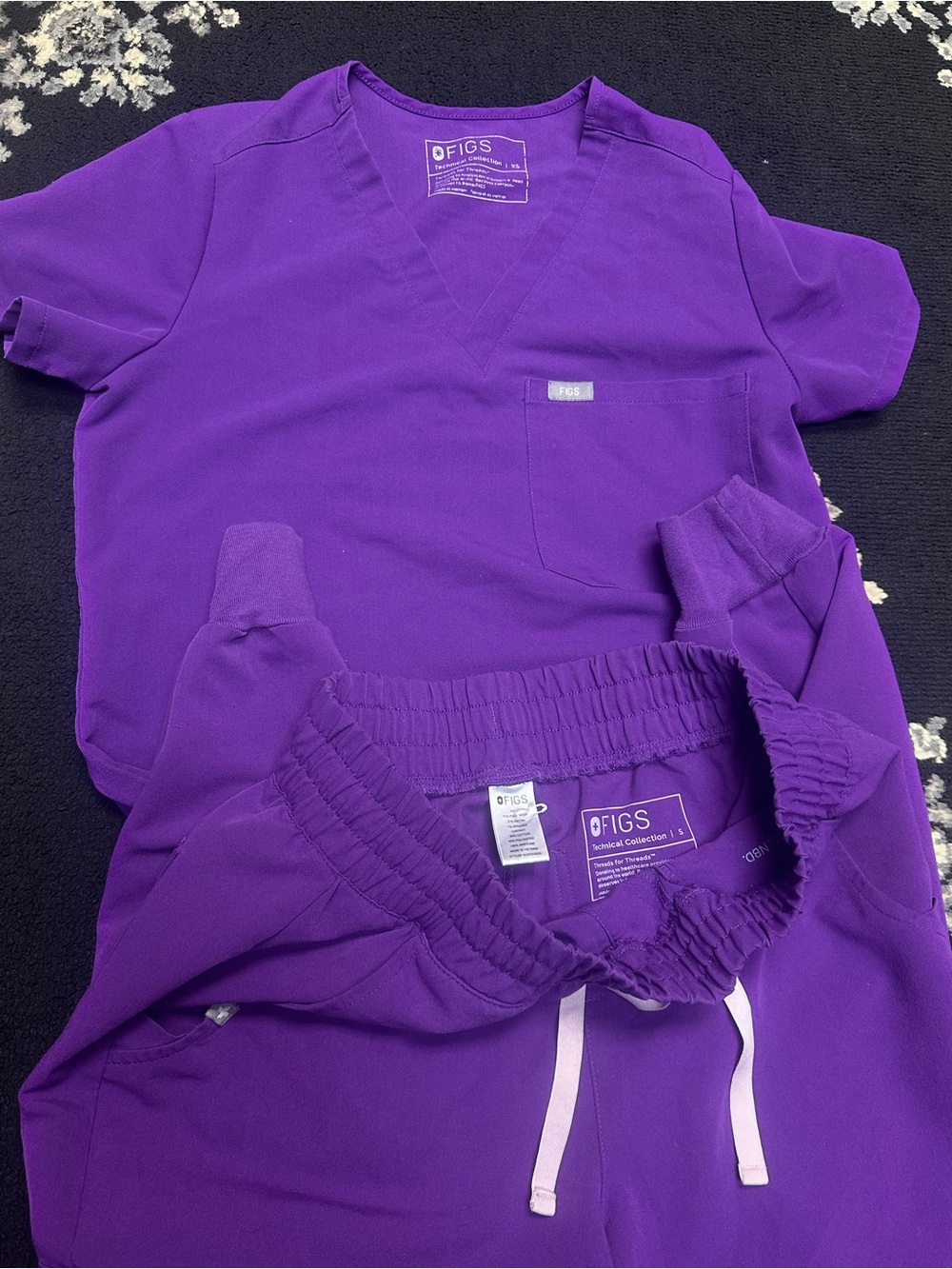 Figs Purple Medical Scrub Set - Vibrant Purple